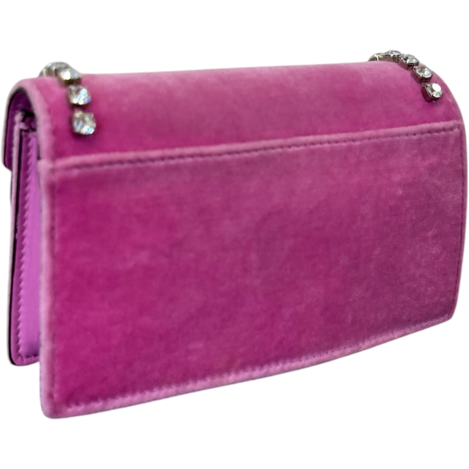 Women's Crystal Lined Dionysus Super Mini Bag Pink - Photo 8