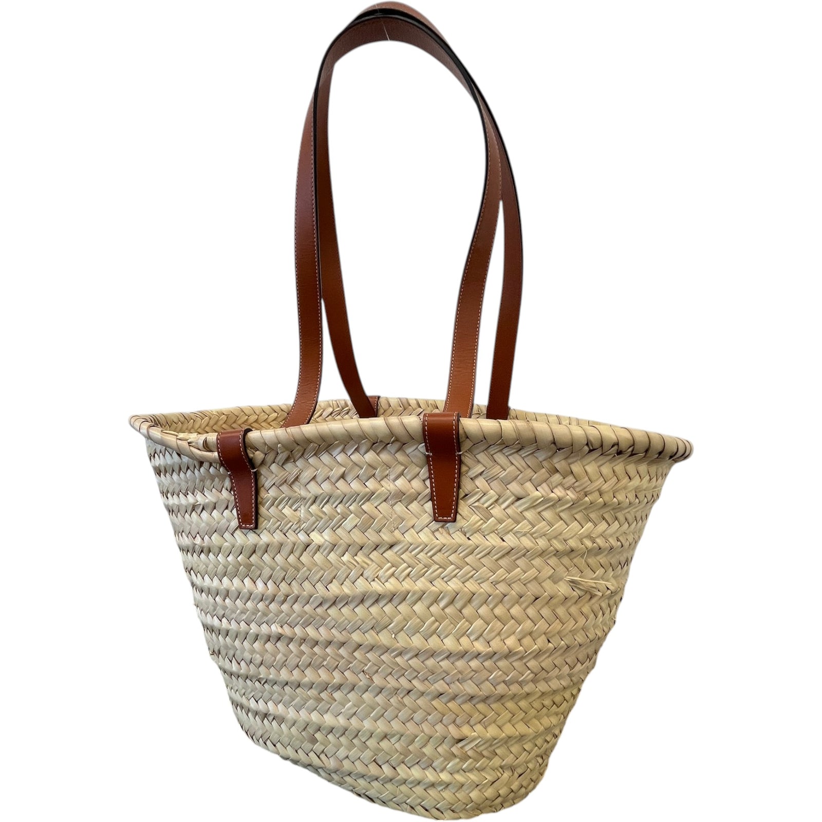 Women's Large Classic Panier Basket Bag Beige - Photo 8