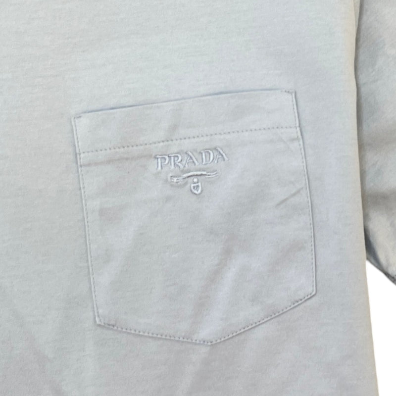 Men's Embroidered Logo T-Shirt Blue Size XL