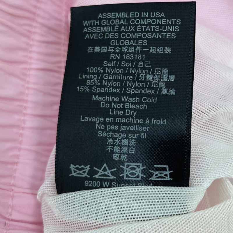 Men's Embroidered Logo Swim Shorts Pink Size L / W34