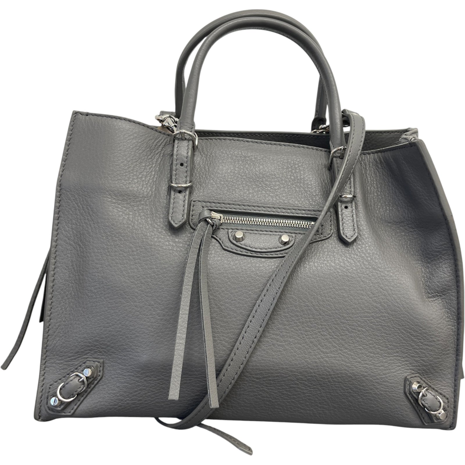 Women's Motocross Papier A4 Handbag Grey - Photo 1