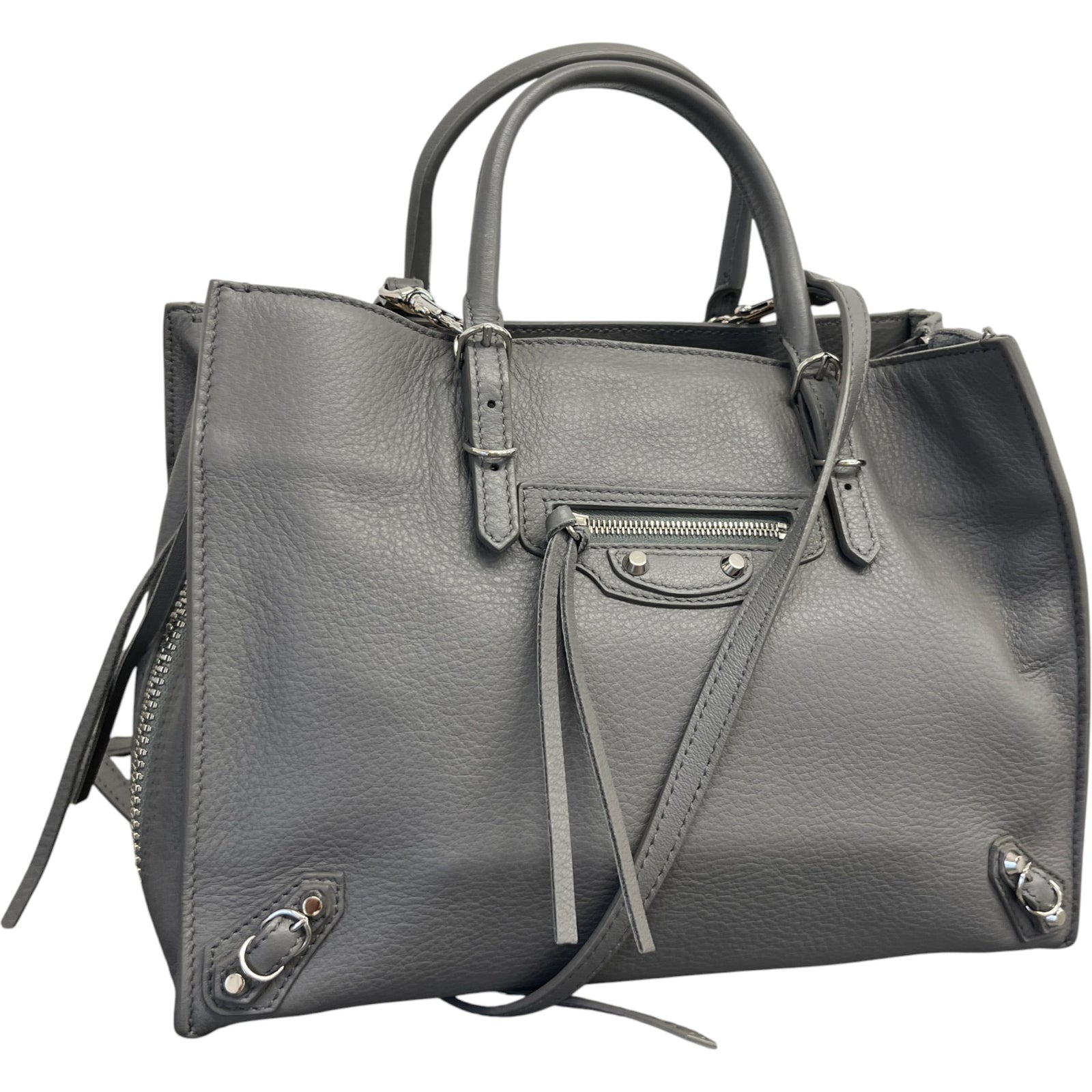 Women's Motocross Papier A4 Handbag Grey - Photo 4