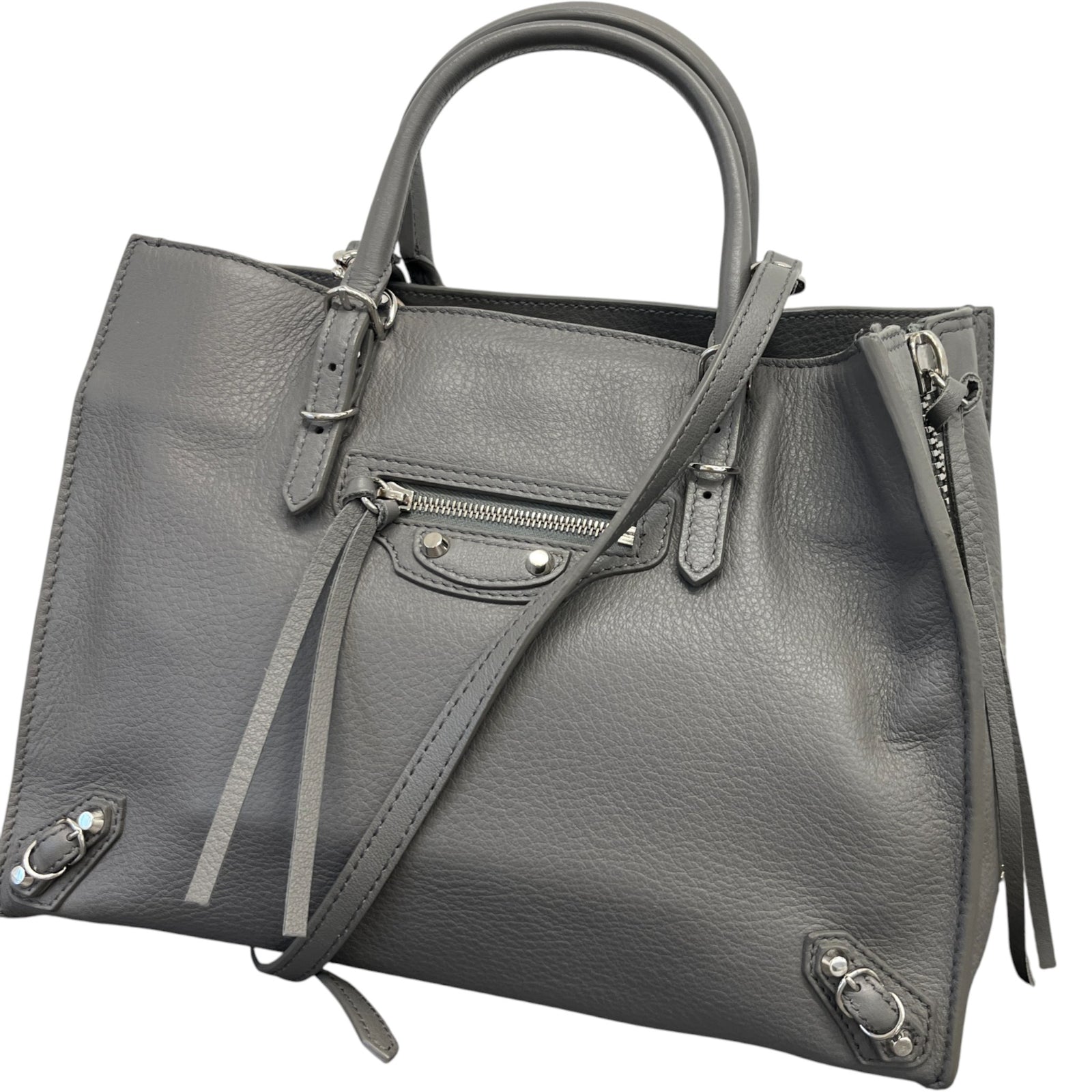 Women's Motocross Papier A4 Handbag Grey - Photo 5