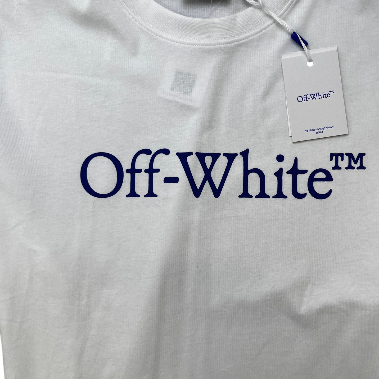 Men's Logo Print T-Shirt White Size L - Photo 5