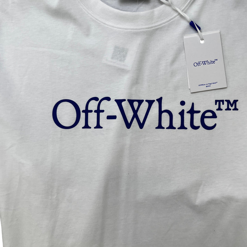 Men's Logo Print T-Shirt White Size L
