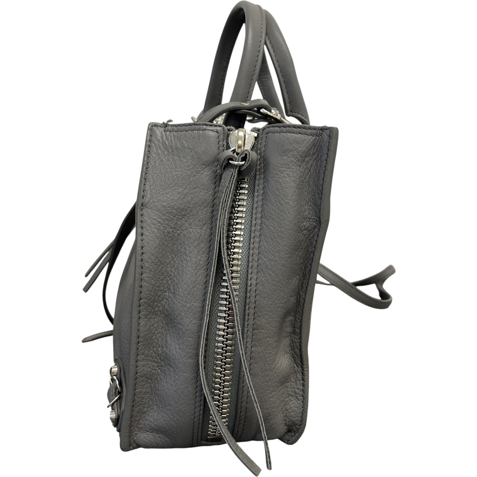 Women's Motocross Papier A4 Handbag Grey - Photo 7