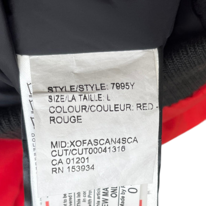Men's Rundle Bomber 14-16 years Down Jacket Red Size XXS