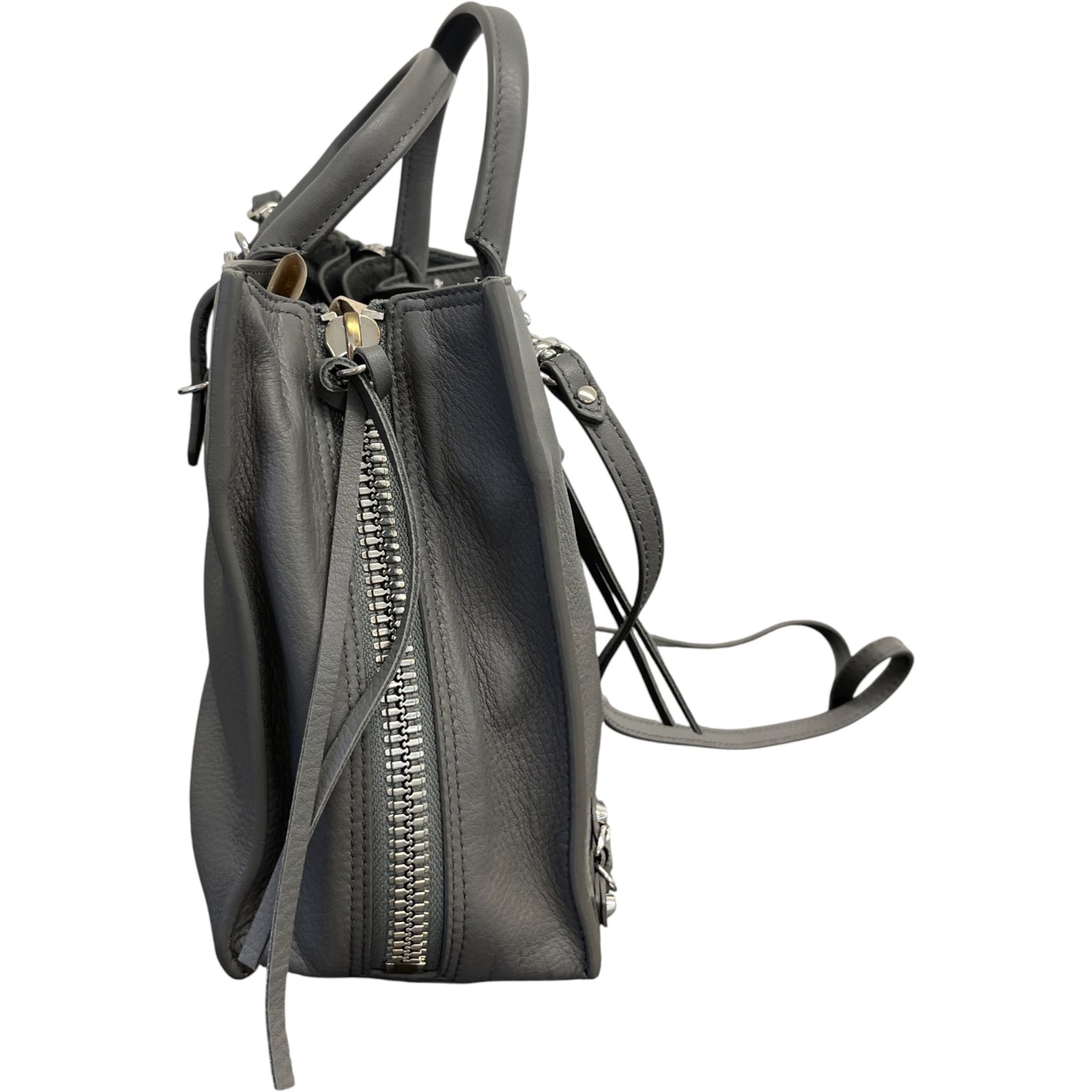 Women's Motocross Papier A4 Handbag Grey - Photo 6