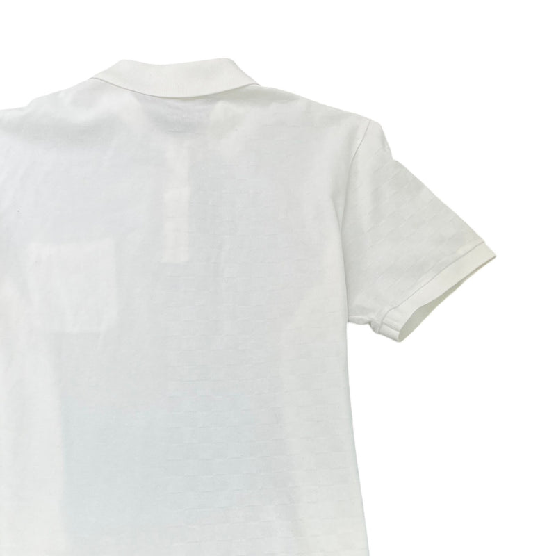 Men's Damier Polo Shirt White Size XL