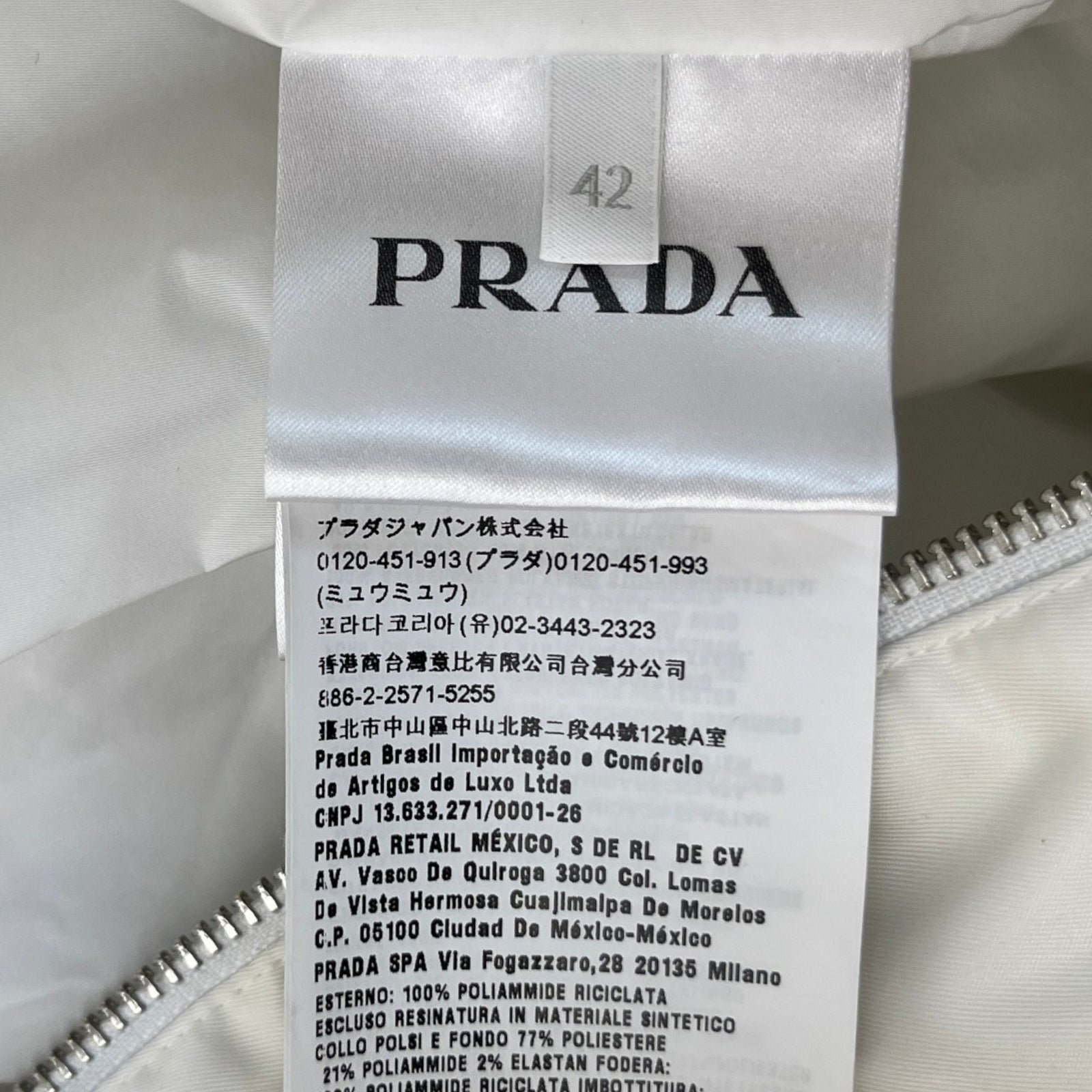 Women's X Adidas Re-Nylon Track Jacket White Size UK 10 / EU 38 - Photo 12