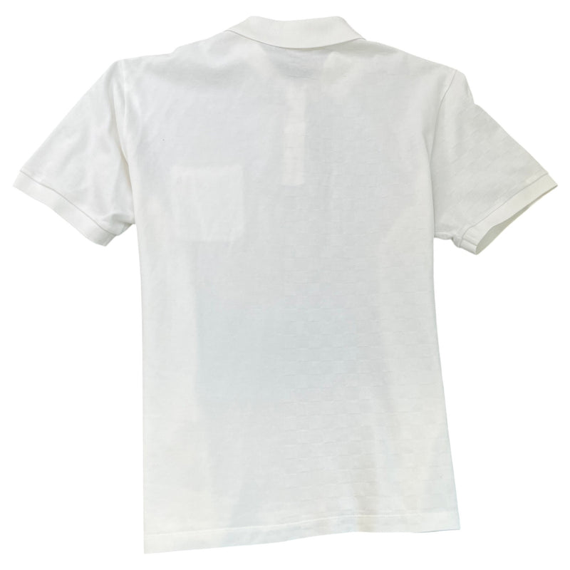 Men's Damier Polo Shirt White Size XL