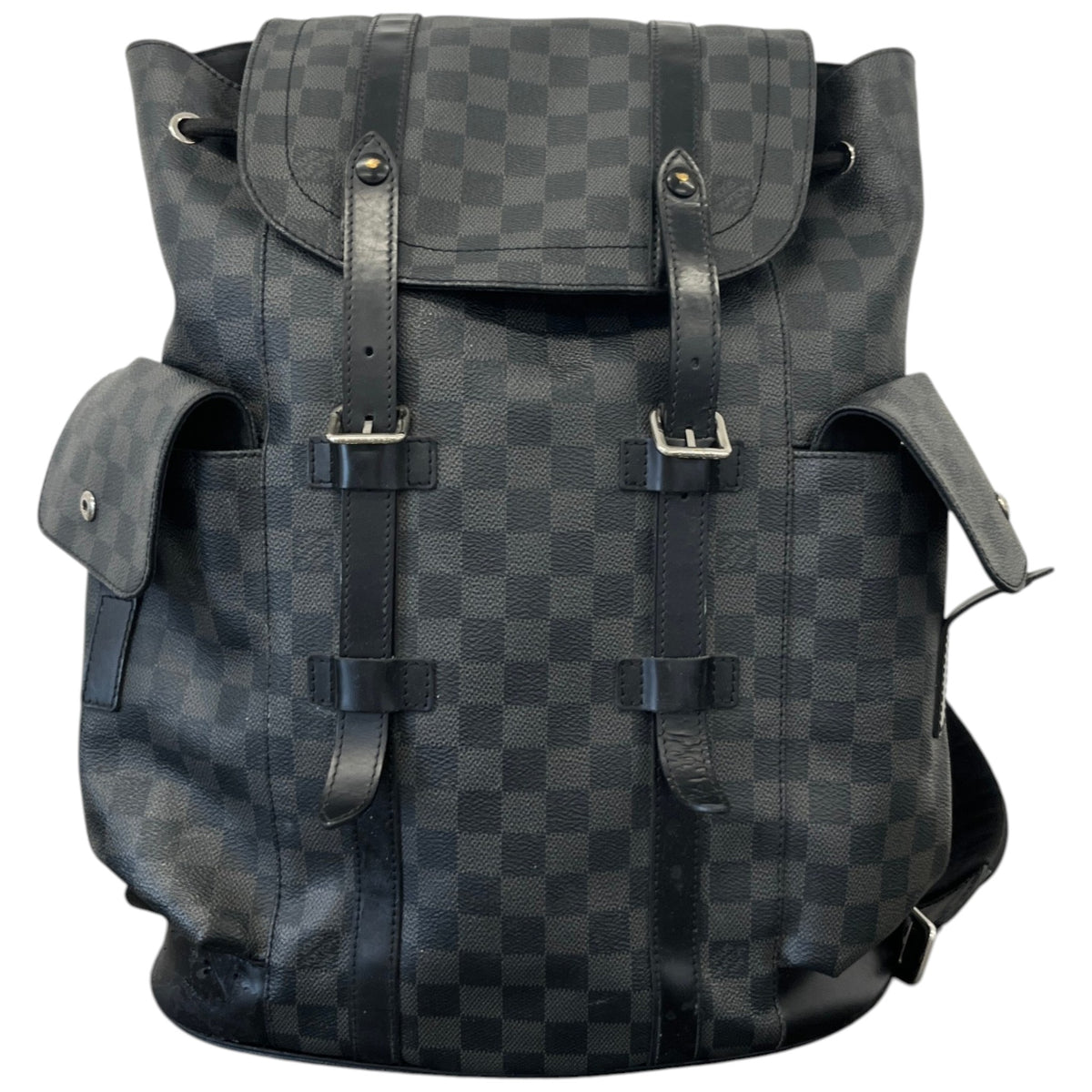 Men's Damier Graphite Christopher Backpack Black - Photo 1