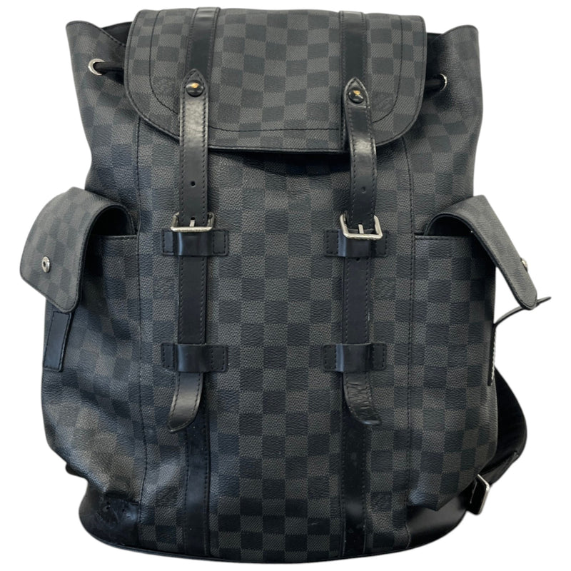 Men's Damier Graphite Christopher Backpack Black