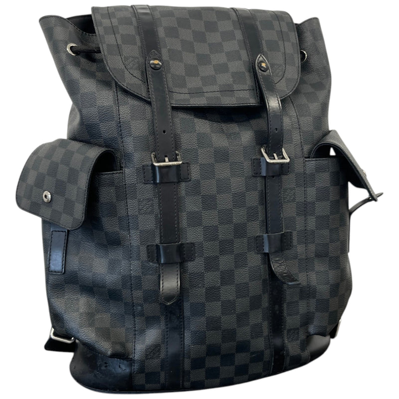 Men's Damier Graphite Christopher Backpack Black