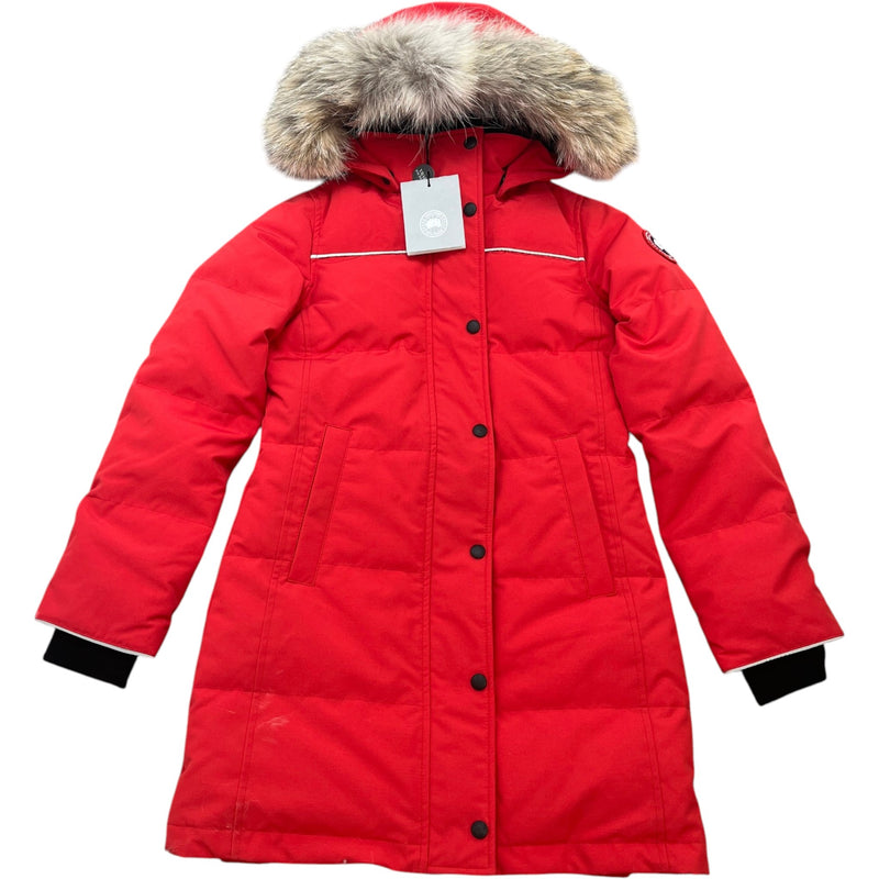 Women's Junior Age 12 Juniper Parka Down Jacket Red Size Junior Age 12