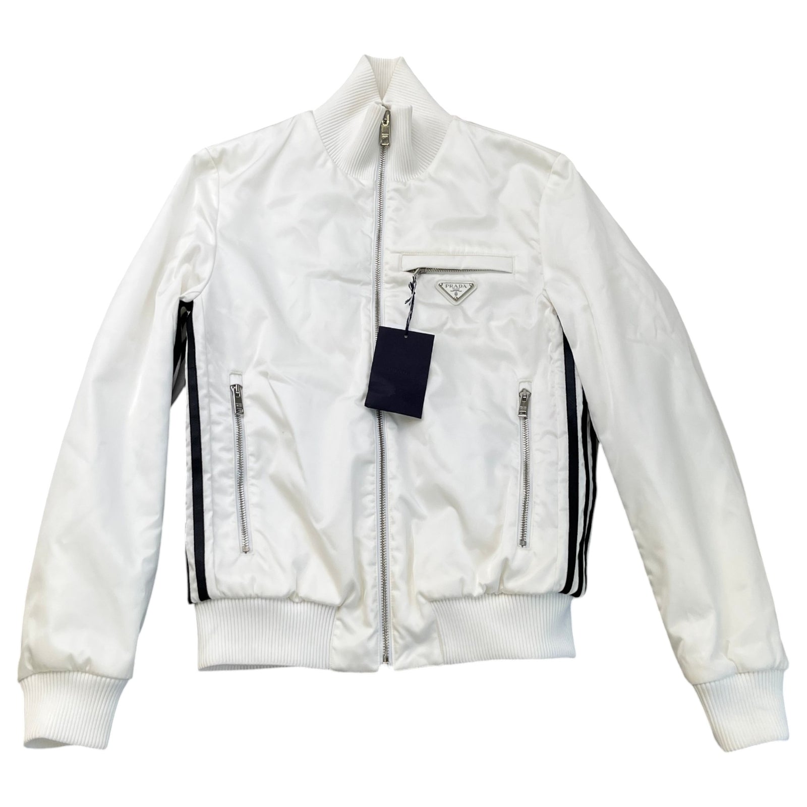 Women's X Adidas Re-Nylon Track Jacket White Size UK 10 / EU 38 - Photo 1