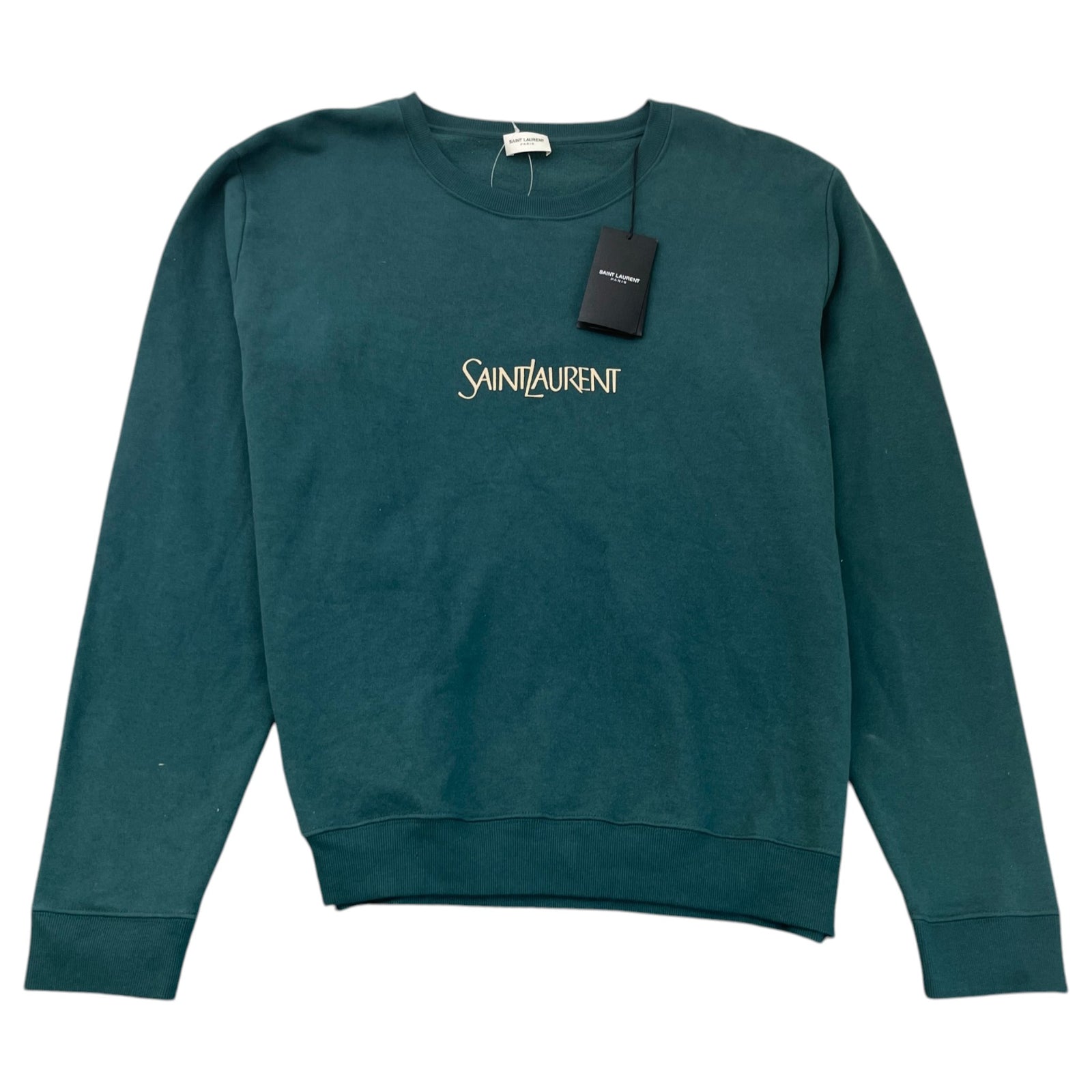 Men's Logo Print Sweatshirt Green Size XXL - Photo 1