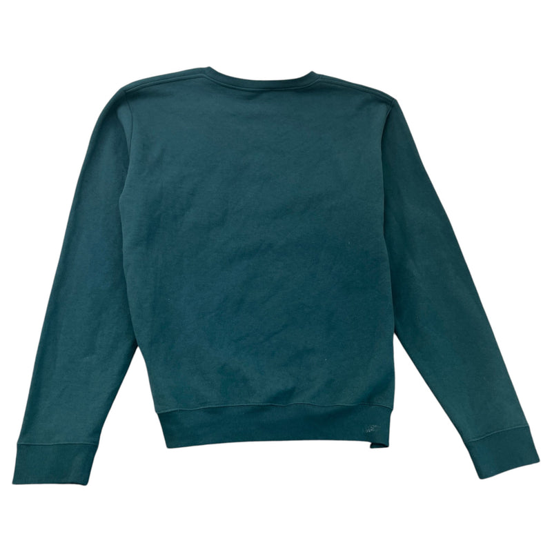 Men's Logo Print Sweatshirt Green Size XXL