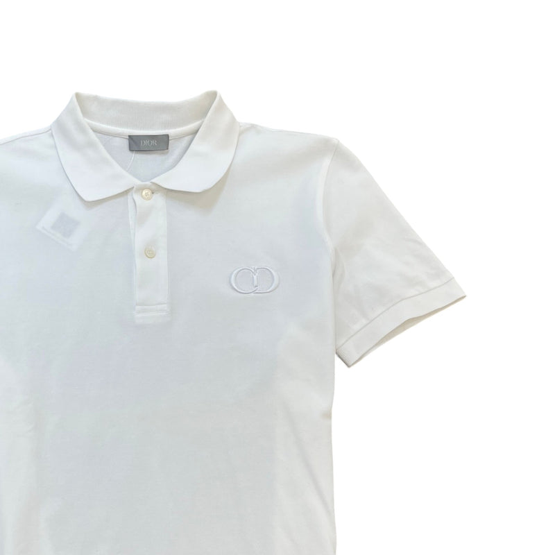 Men's CD Icon Polo Shirt White Size M