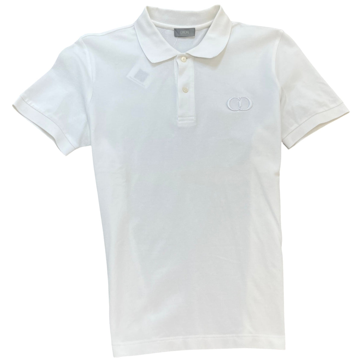 Men's CD Icon Polo Shirt White Size M - Photo 1