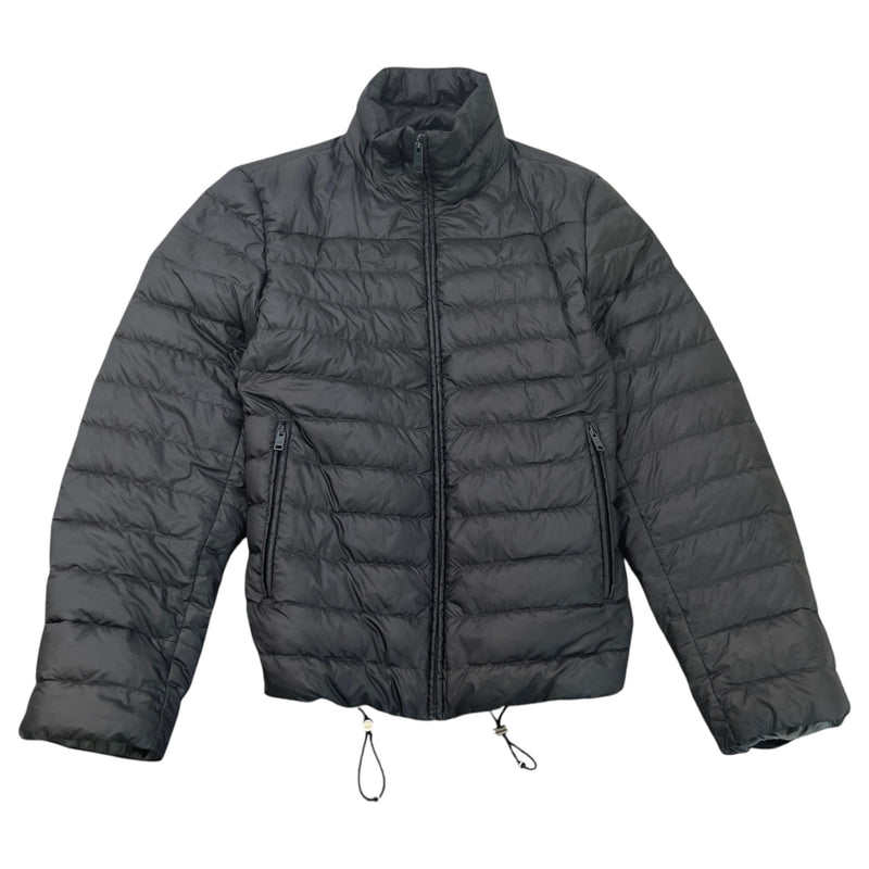 Men's Triangle Logo Nylon Down Jacket Black Size M