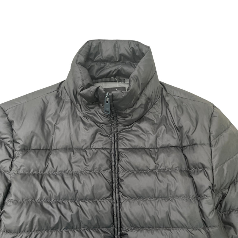 Men's Triangle Logo Nylon Down Jacket Black Size M