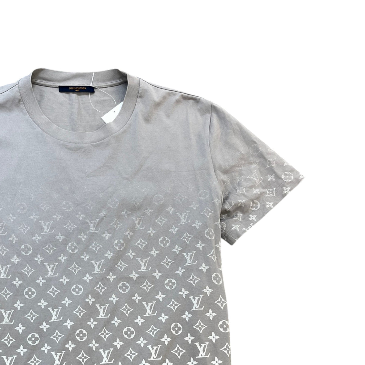 Men's Monogram Gradient T-Shirt Grey Size XL - Photo 3