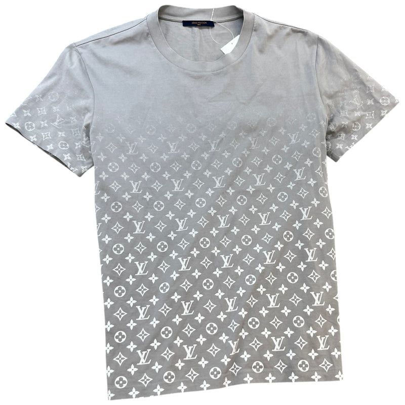 Men's Monogram Gradient T-Shirt Grey Size XL