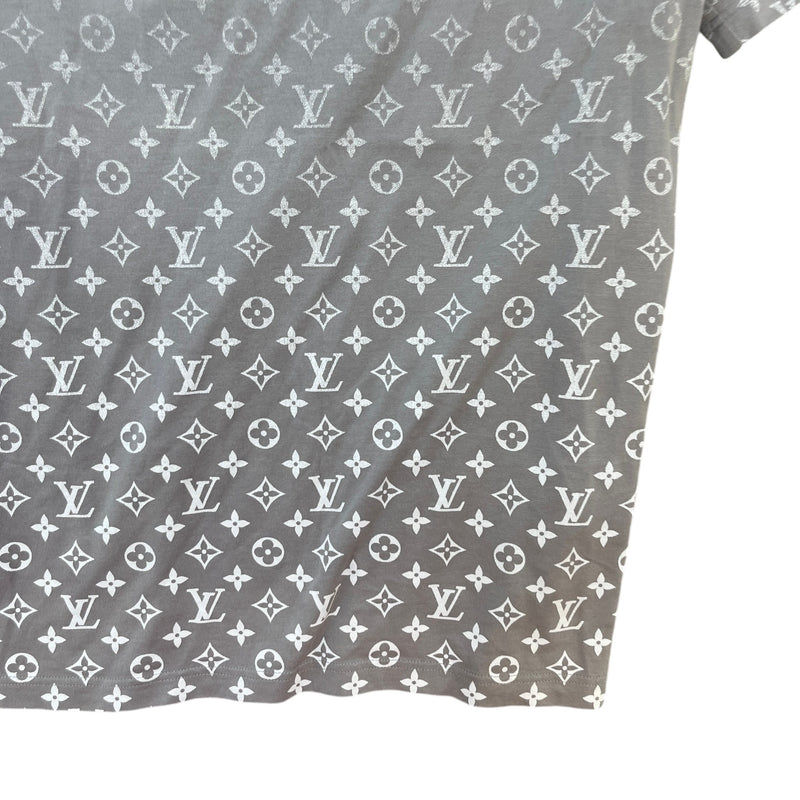 Men's Monogram Gradient T-Shirt Grey Size XL
