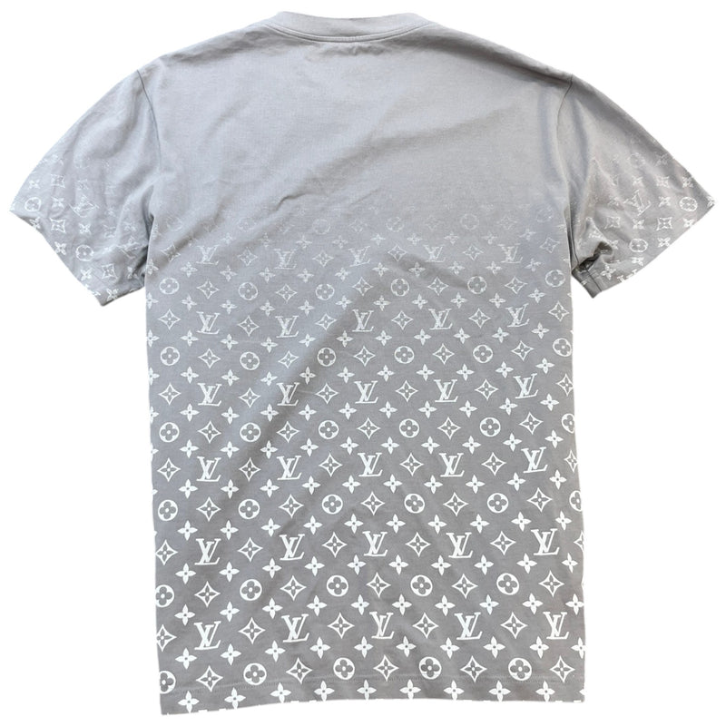 Men's Monogram Gradient T-Shirt Grey Size XL