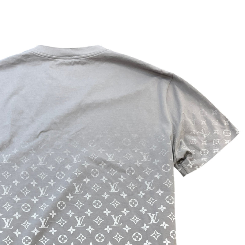 Men's Monogram Gradient T-Shirt Grey Size XL