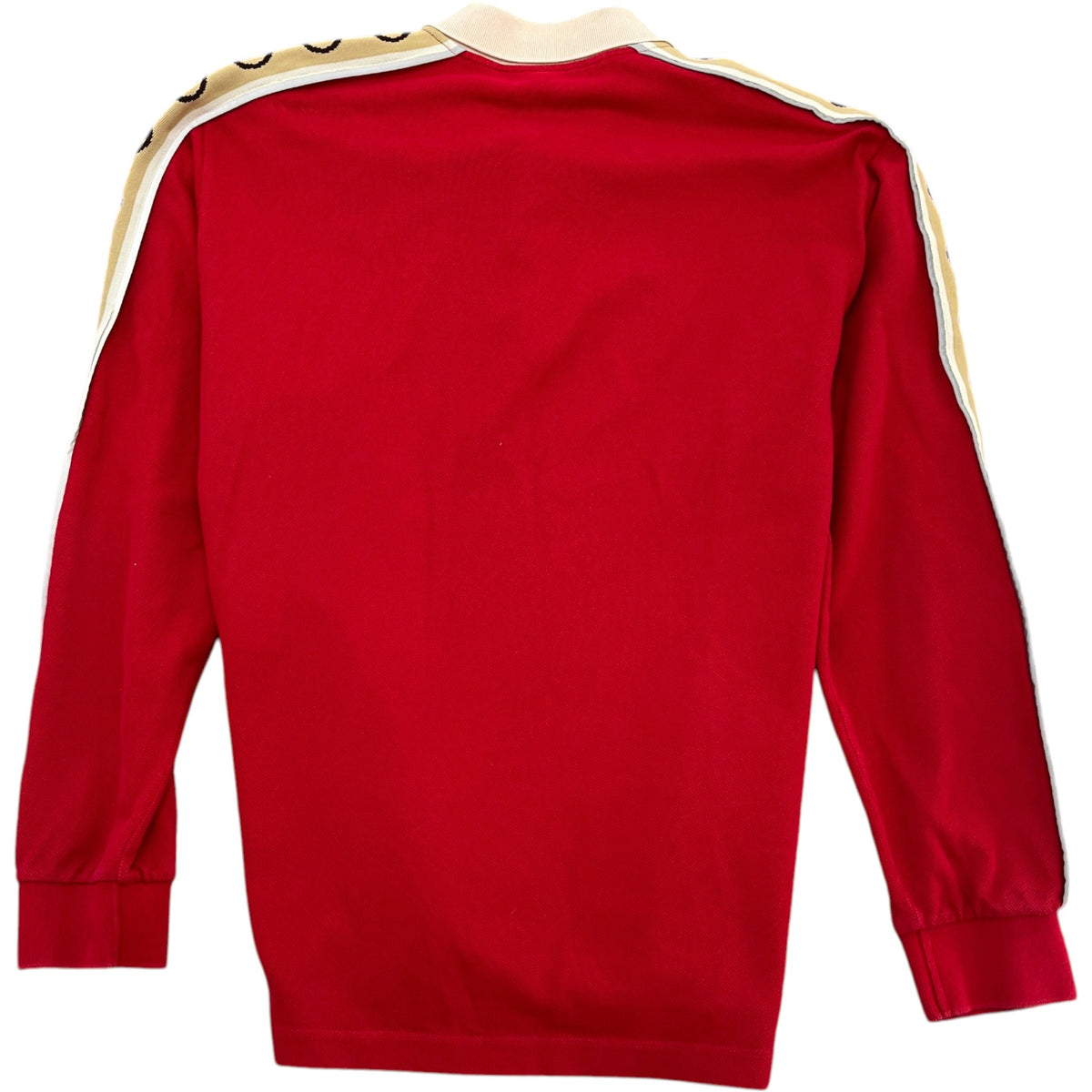 Men's Tape Logo Polo Shirt Red Size L - Photo 2