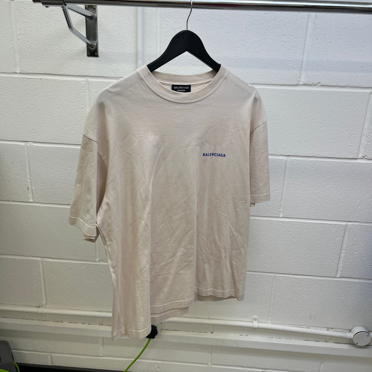 Men's Logo Print T-Shirt Beige Size S - Photo 9