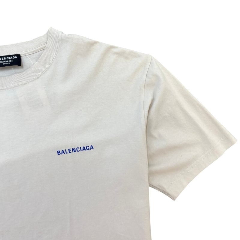 Men's Logo Print T-Shirt Beige Size S