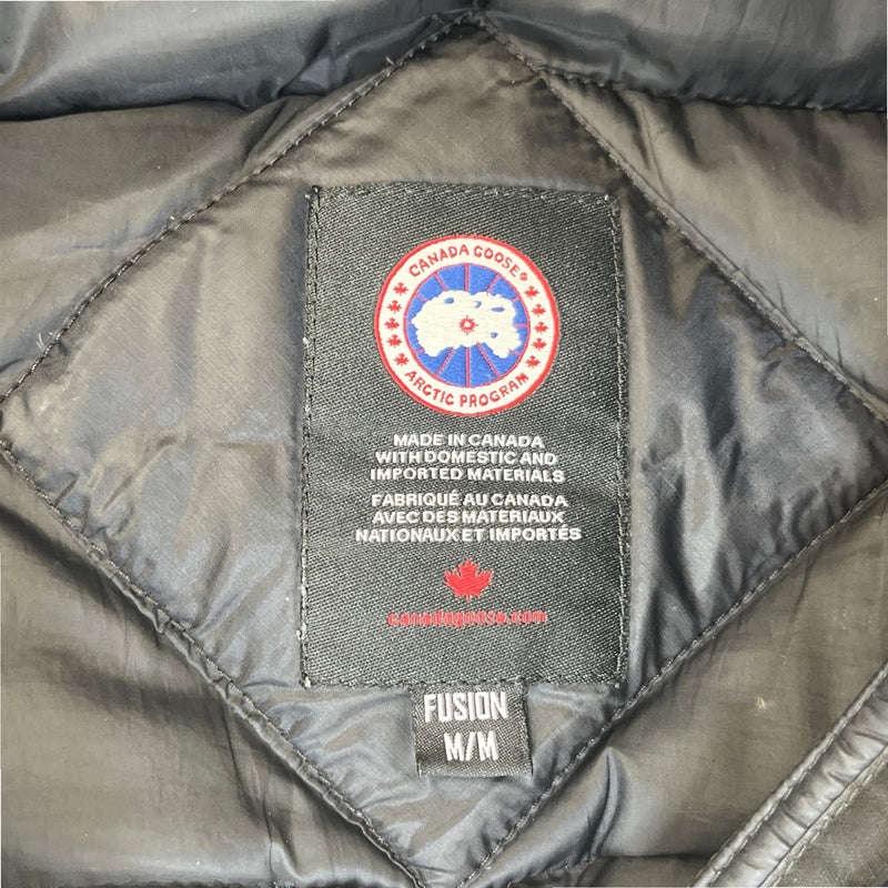Men's Lodge Hoody Down Jacket Black Size M