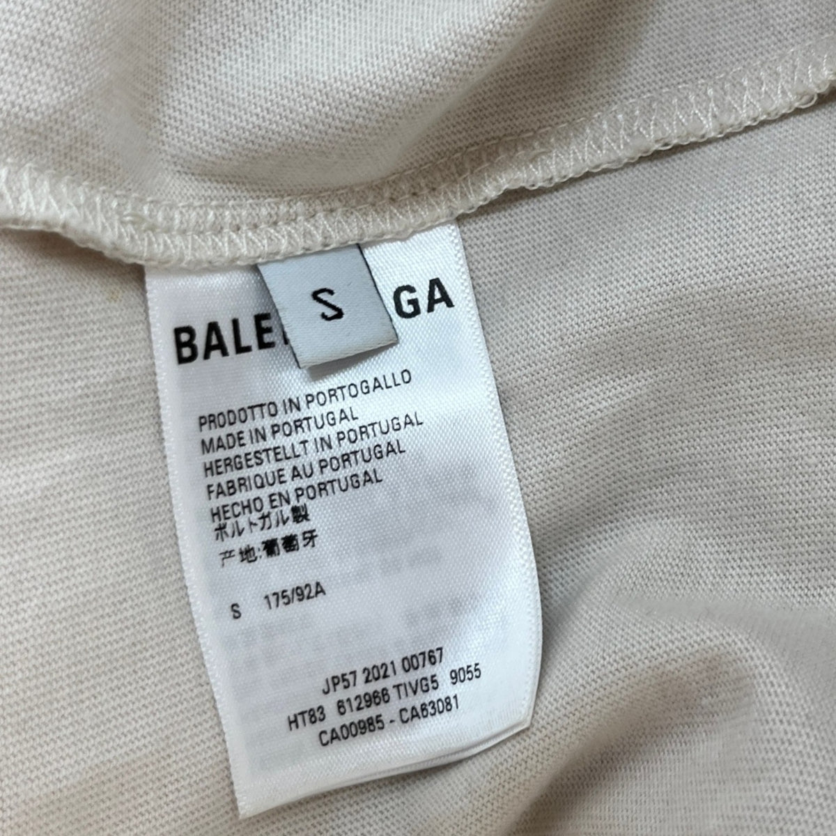 Men's Logo Print T-Shirt Beige Size S - Photo 7