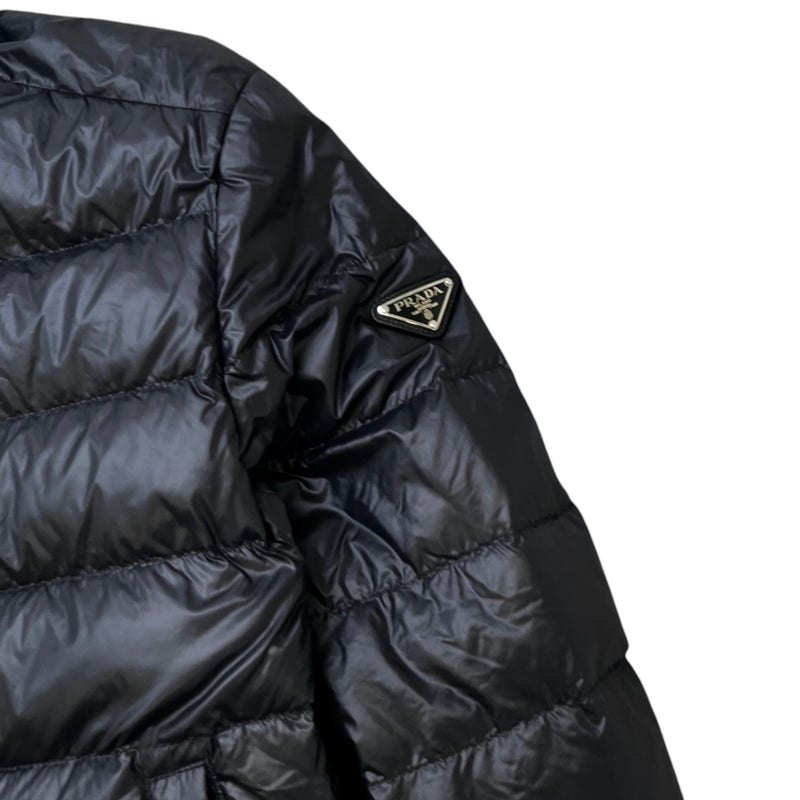 Men's Plaque Logo Down Jacket Black Size IT 46 / S