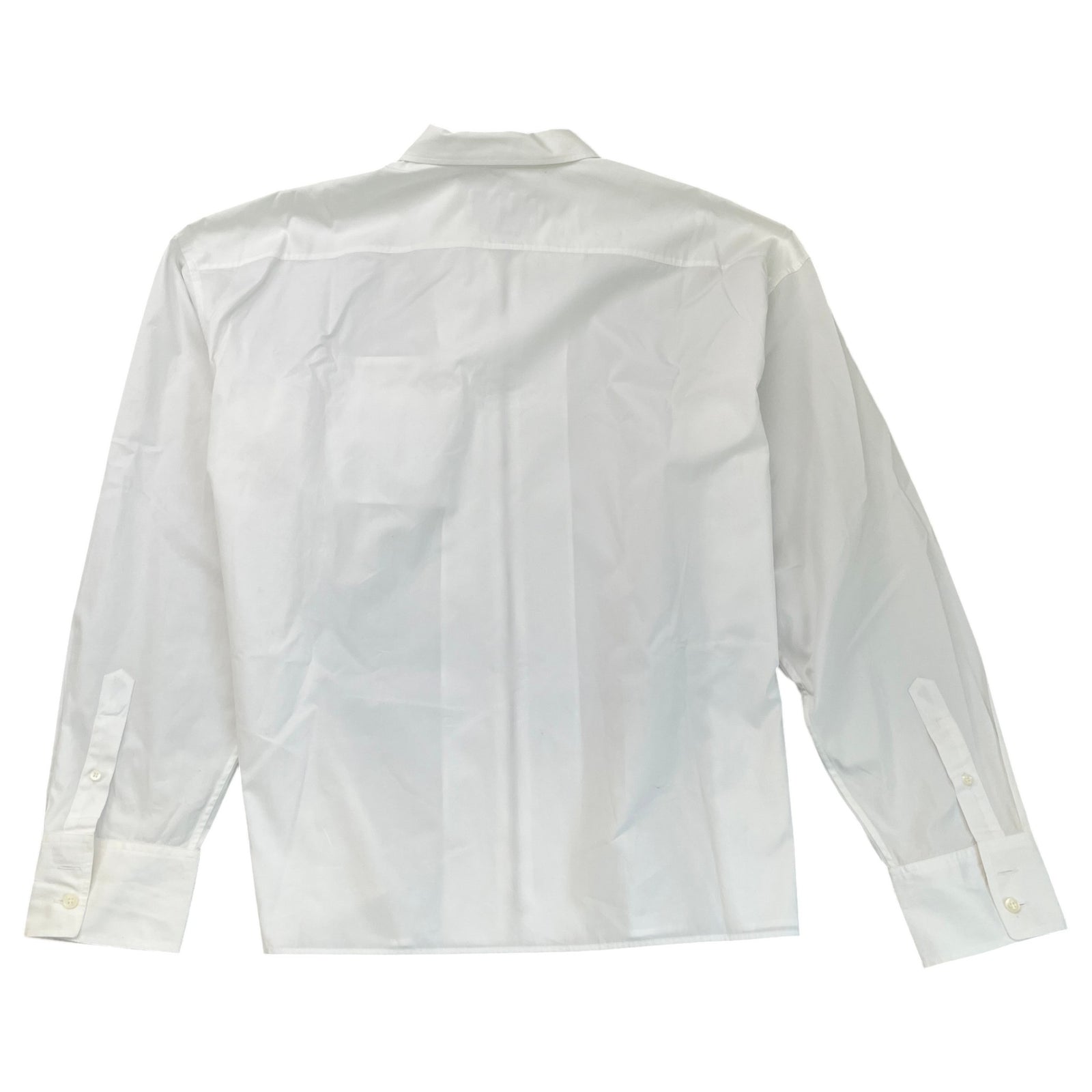 Men's Zip Up Long Sleeve Shirt White Size XL - Photo 2