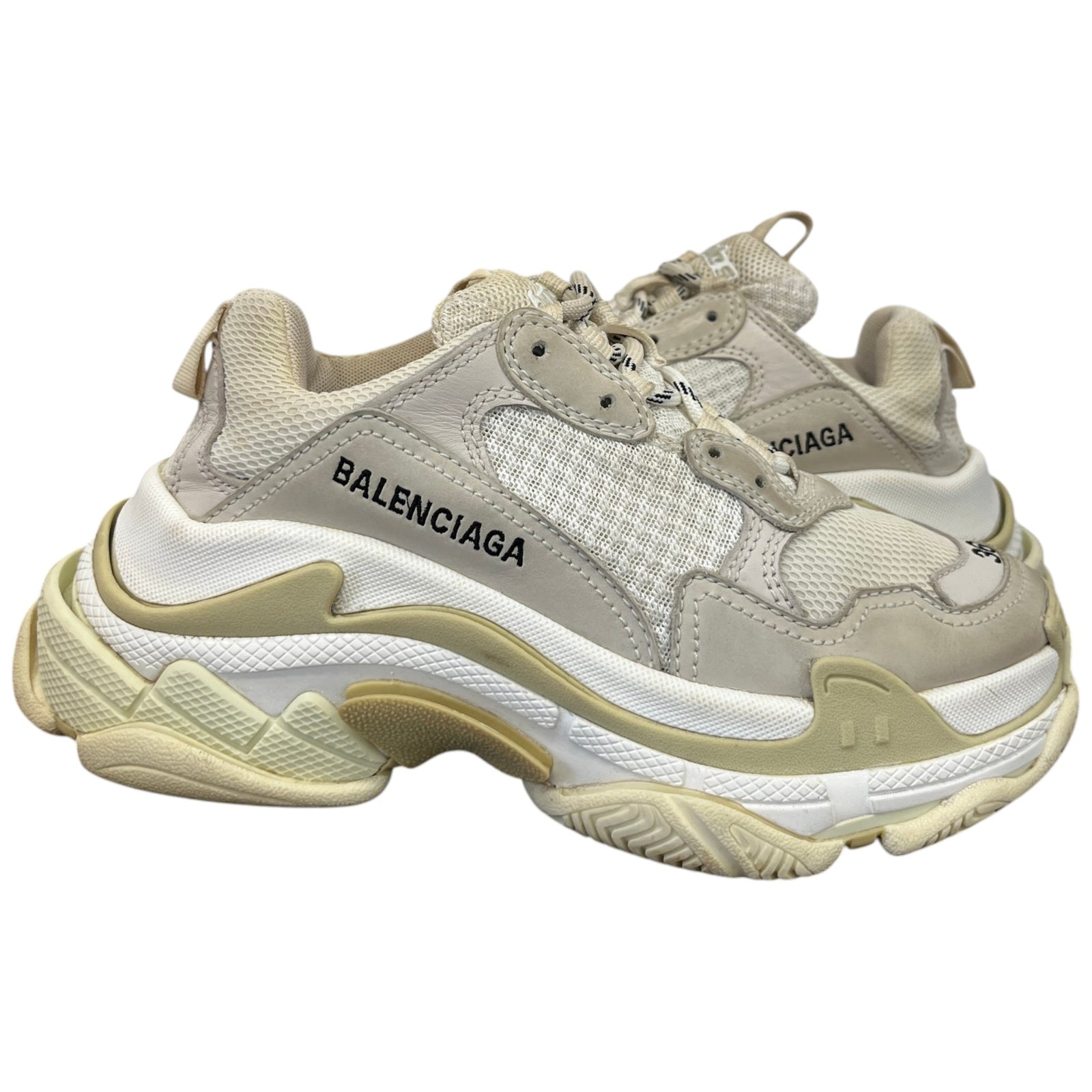 Women's Triple S Low Trainers Cream Size EU 36 / UK 3 - Photo 3