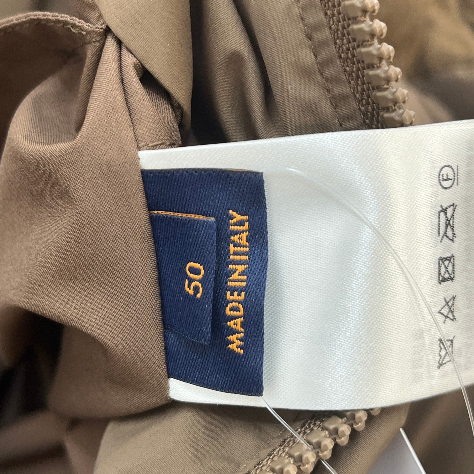 Men's Placed Monogram Ecodown Down Jacket Khaki Size IT 50 / L - Photo 7