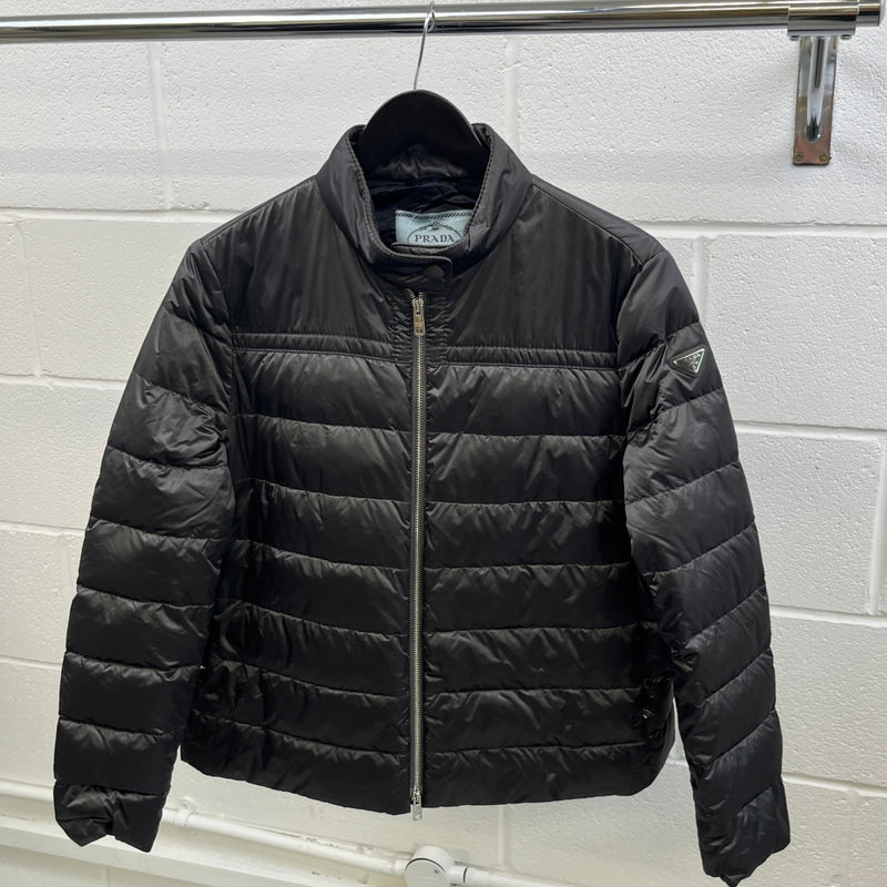 Men's Plaque Logo Down Jacket Black Size IT 48 / M