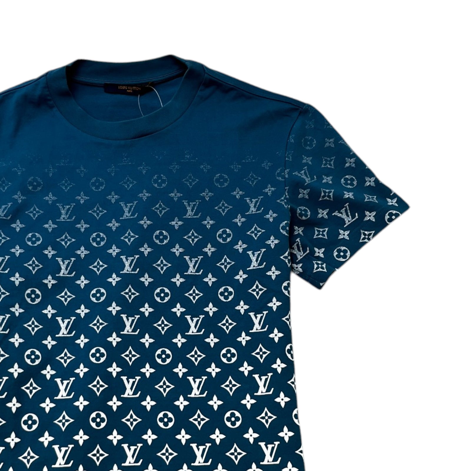 Men's Monogram Gradient T-Shirt Blue Size XS - Photo 3