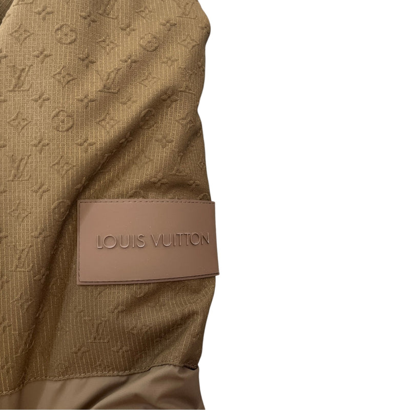 Men's Placed Monogram Ecodown Down Jacket Khaki Size IT 50 / L