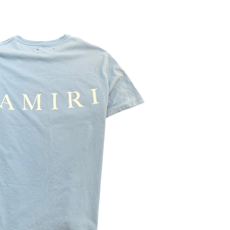Men's Logo Print T-Shirt Blue Size XL
