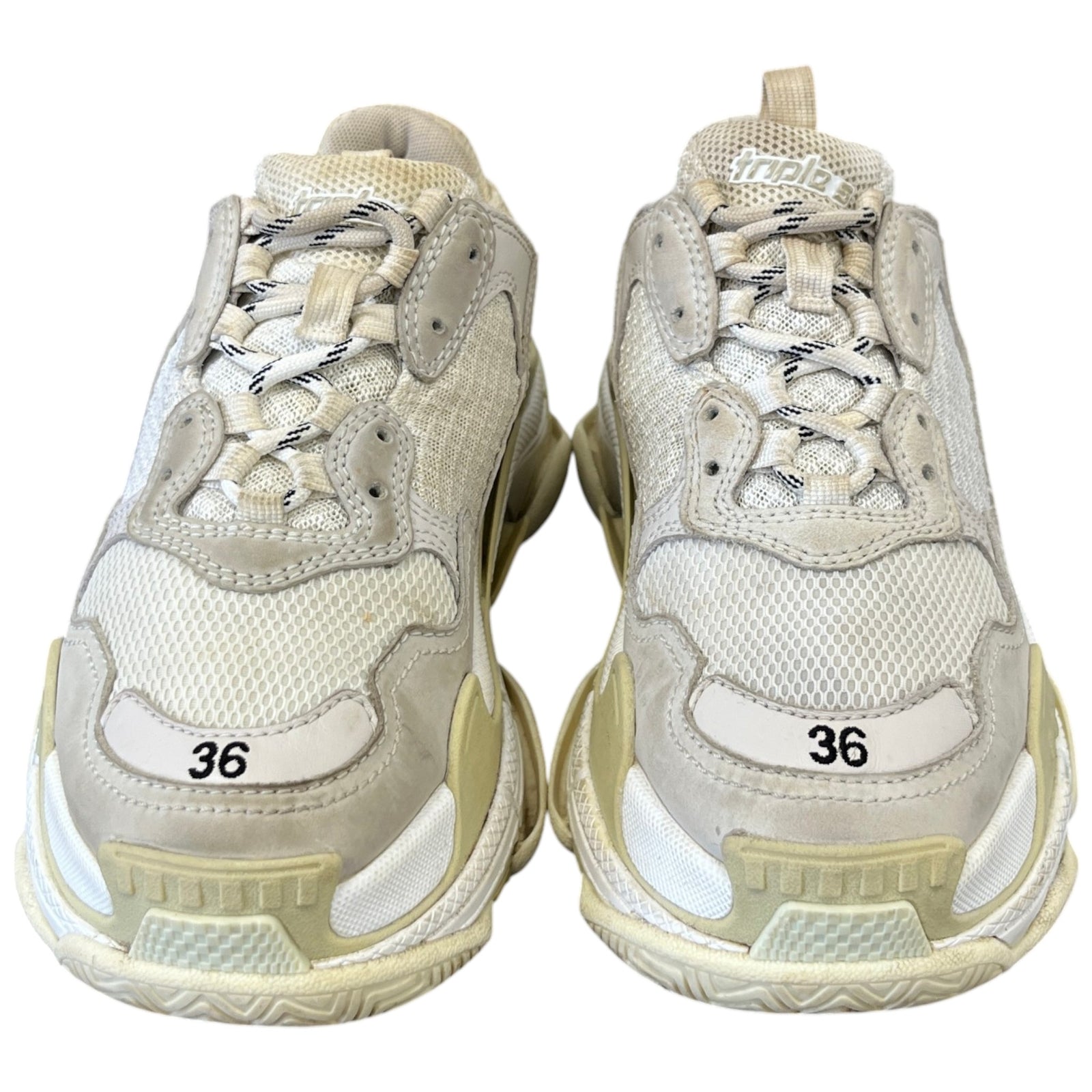 Women's Triple S Low Trainers Cream Size EU 36 / UK 3 - Photo 6