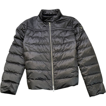 Men's Plaque Logo Down Jacket Black Size IT 48 / M