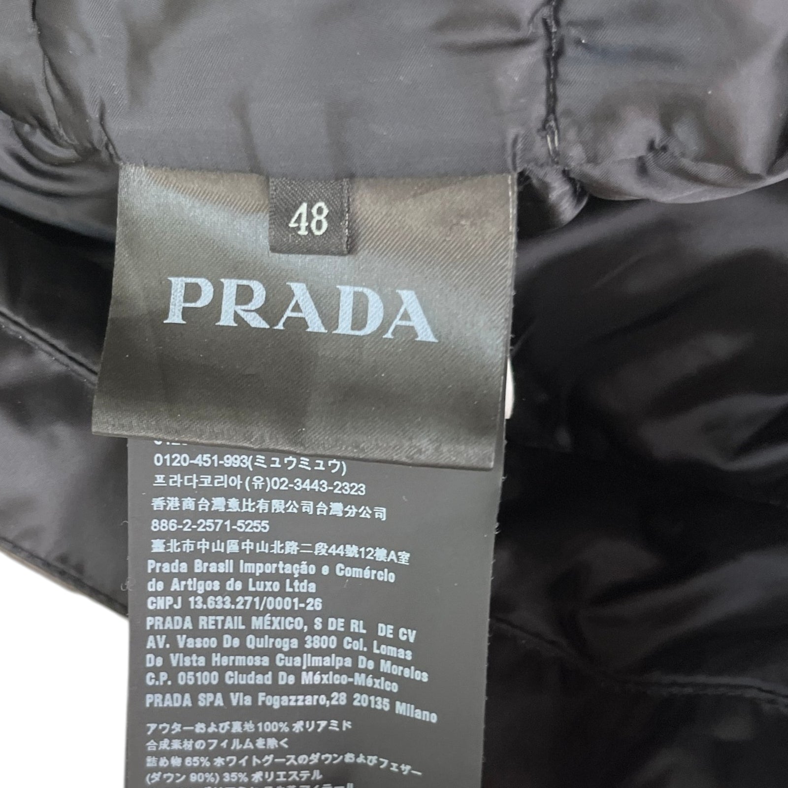 Men's Plaque Logo Down Jacket Black Size IT 48 / M - Photo 6