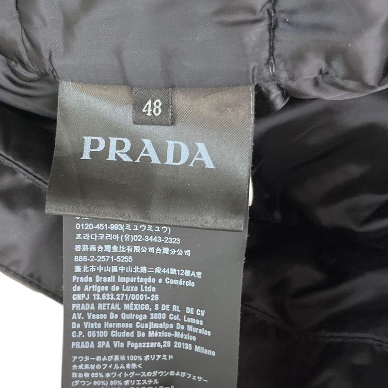 Men's Plaque Logo Down Jacket Black Size IT 48 / M