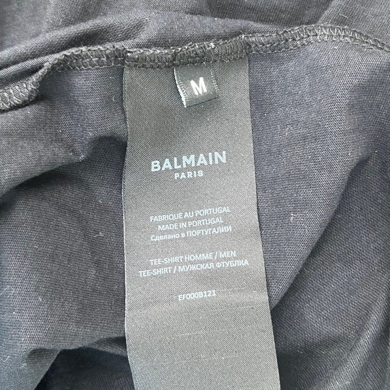 Men's Logo Print T-Shirt Black Size M