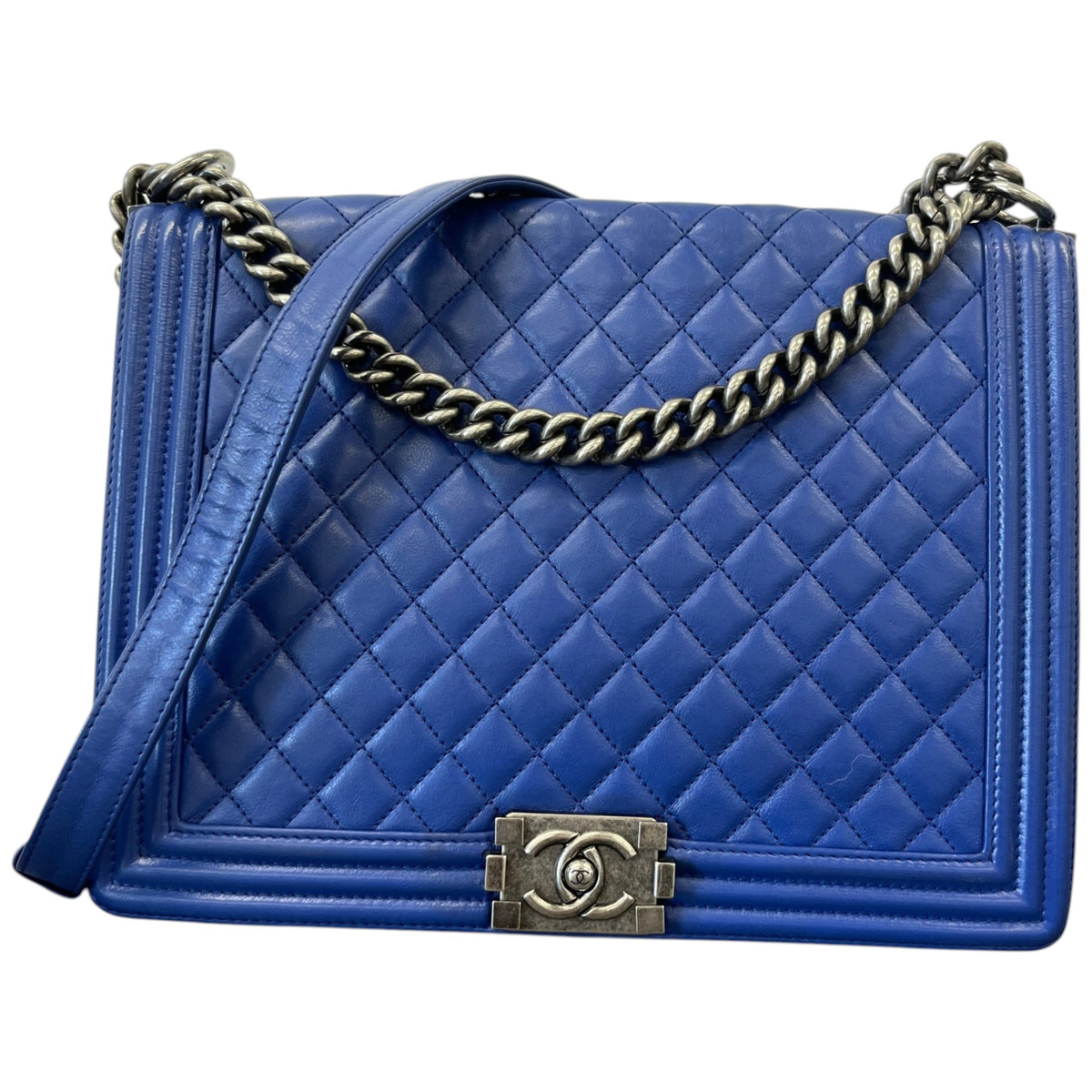 Women's Boy Flap XL Handbag Blue - Photo 1